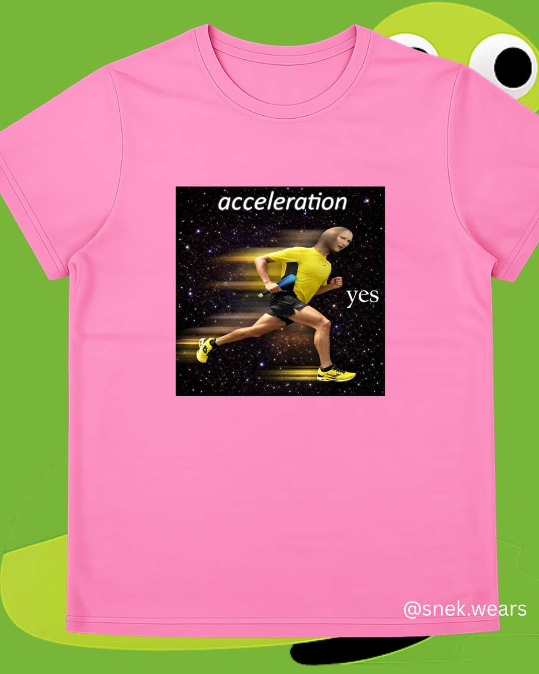acceleration yes Printed Tshirt