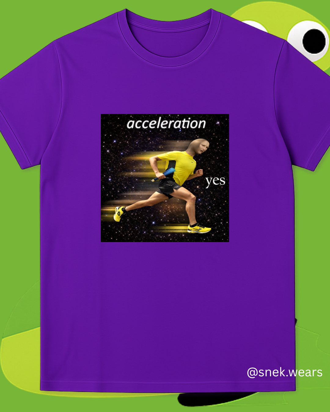 acceleration yes Printed Tshirt