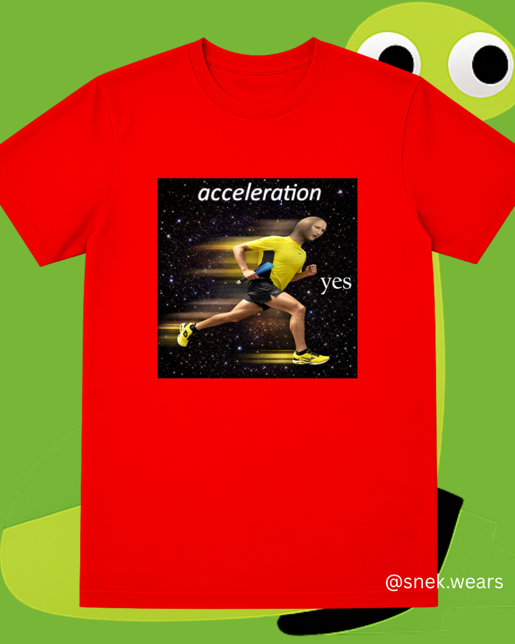 acceleration yes Printed Tshirt