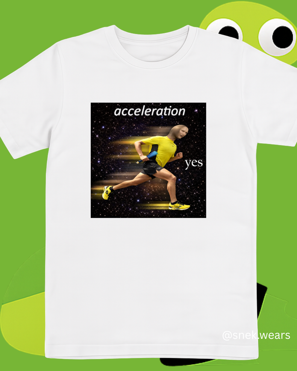 acceleration yes Printed Tshirt