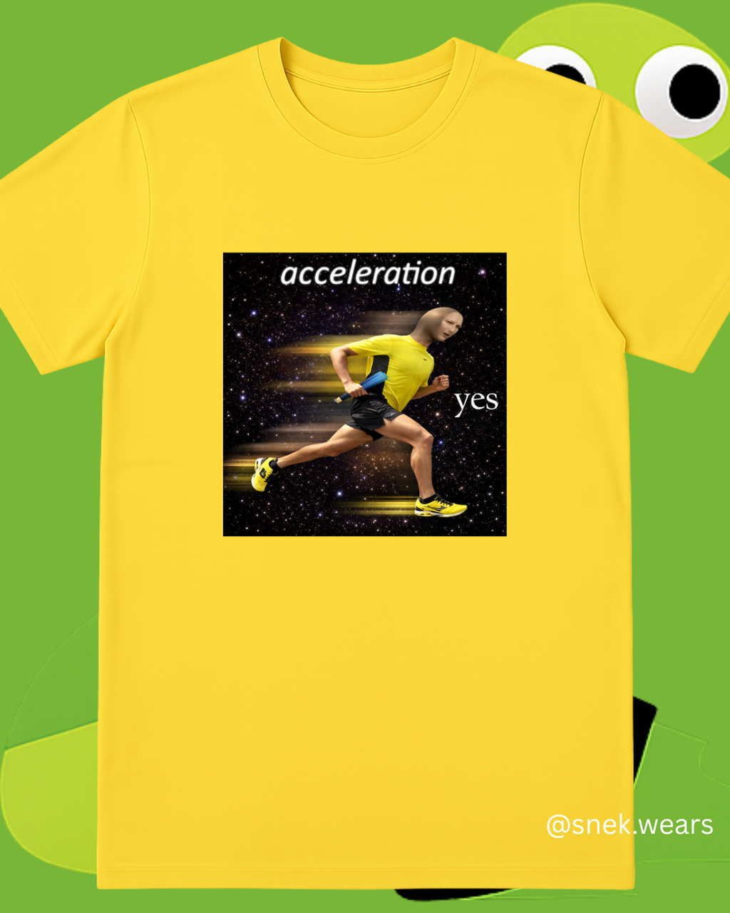 acceleration yes Printed Tshirt