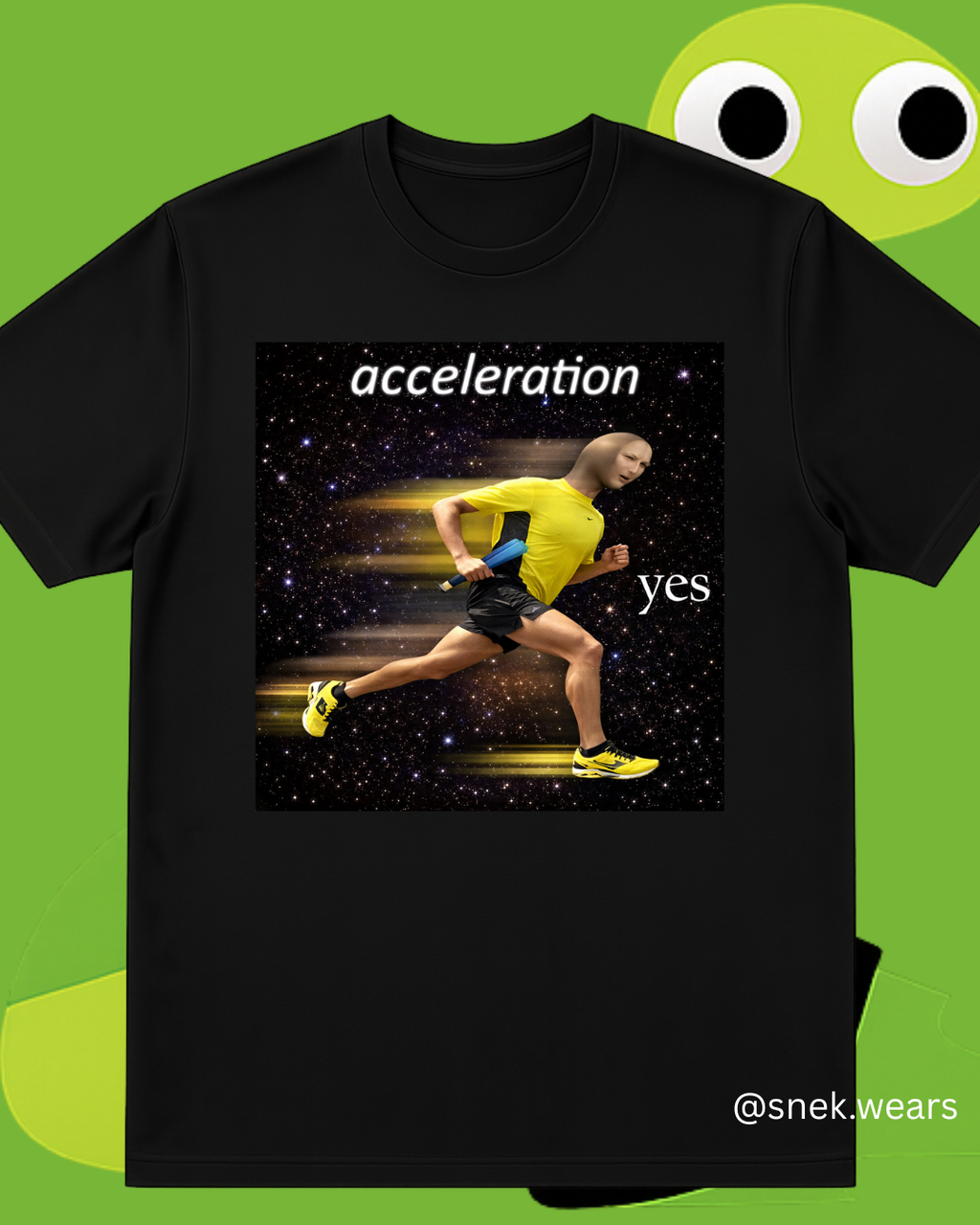 acceleration yes Printed Tshirt