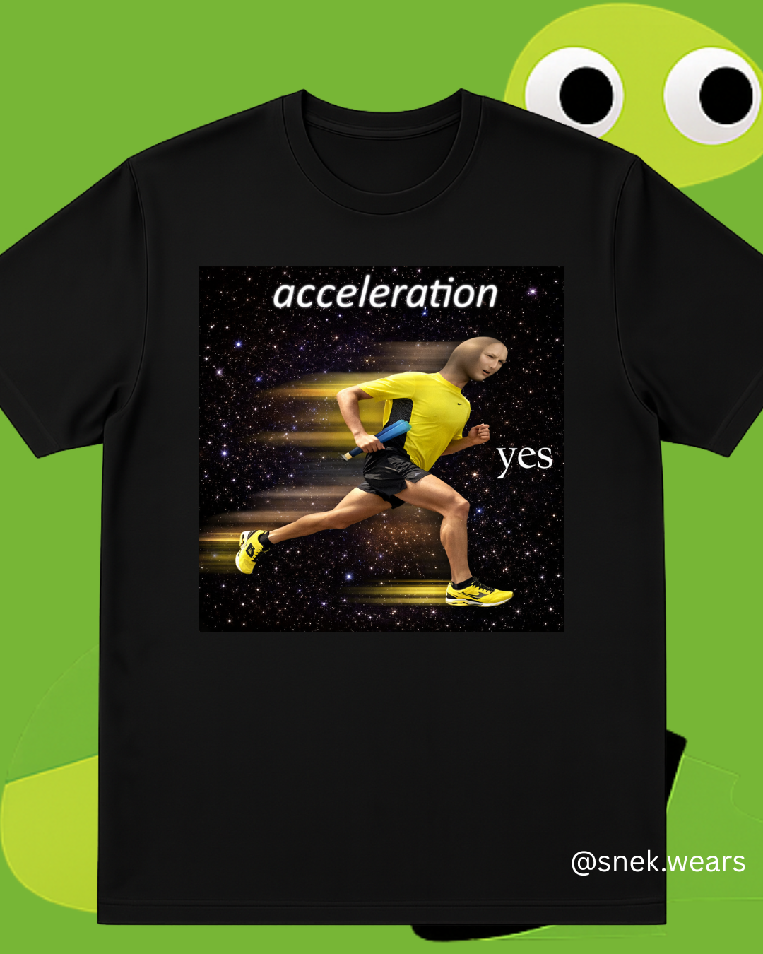 acceleration yes Printed Tshirt
