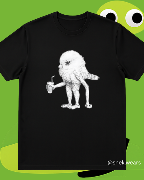Bird with Legs Printed Tshirt