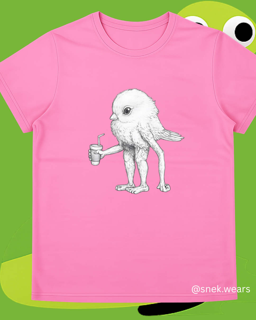 Bird with Legs Printed Tshirt