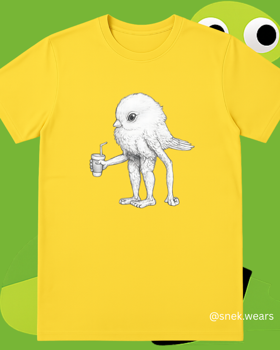 Bird with Legs Printed Tshirt