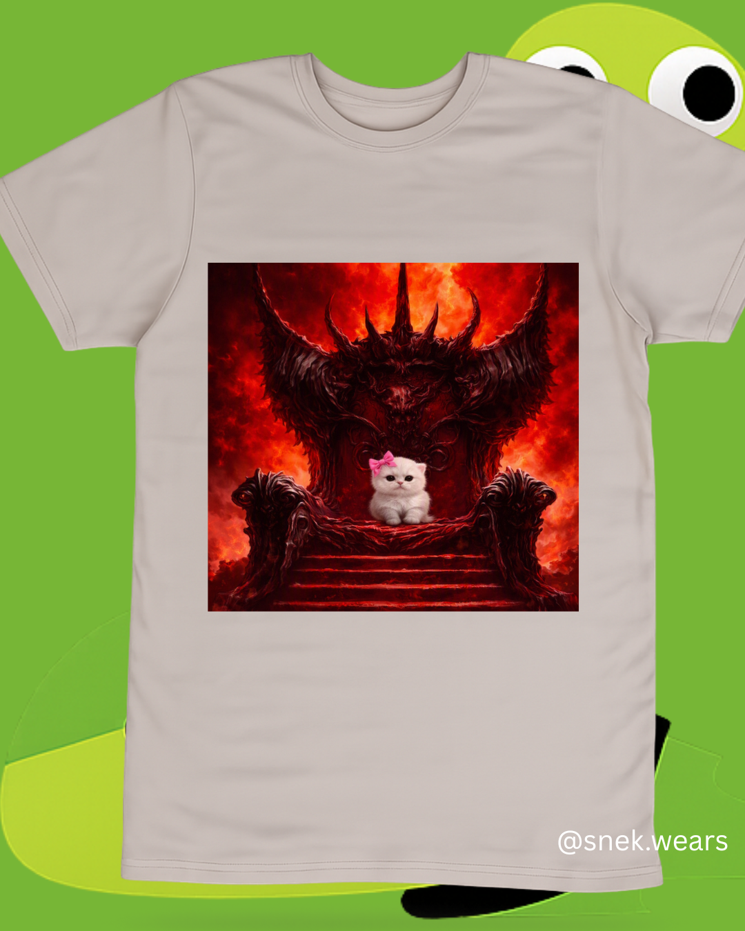 Evil Kitty Printed Tshirt