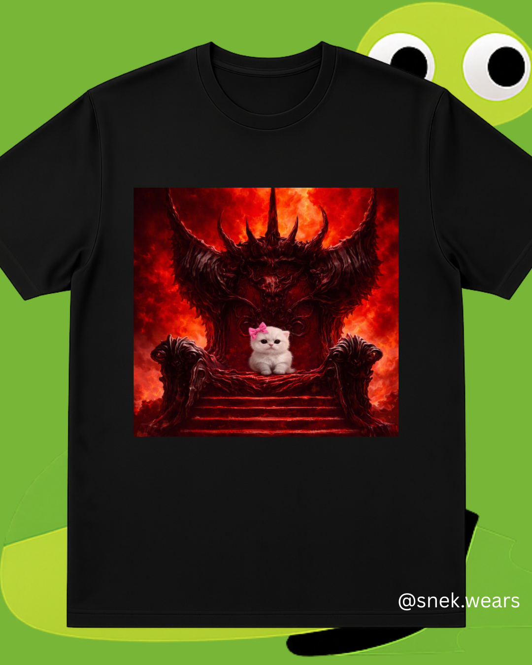 Evil Kitty Printed Tshirt