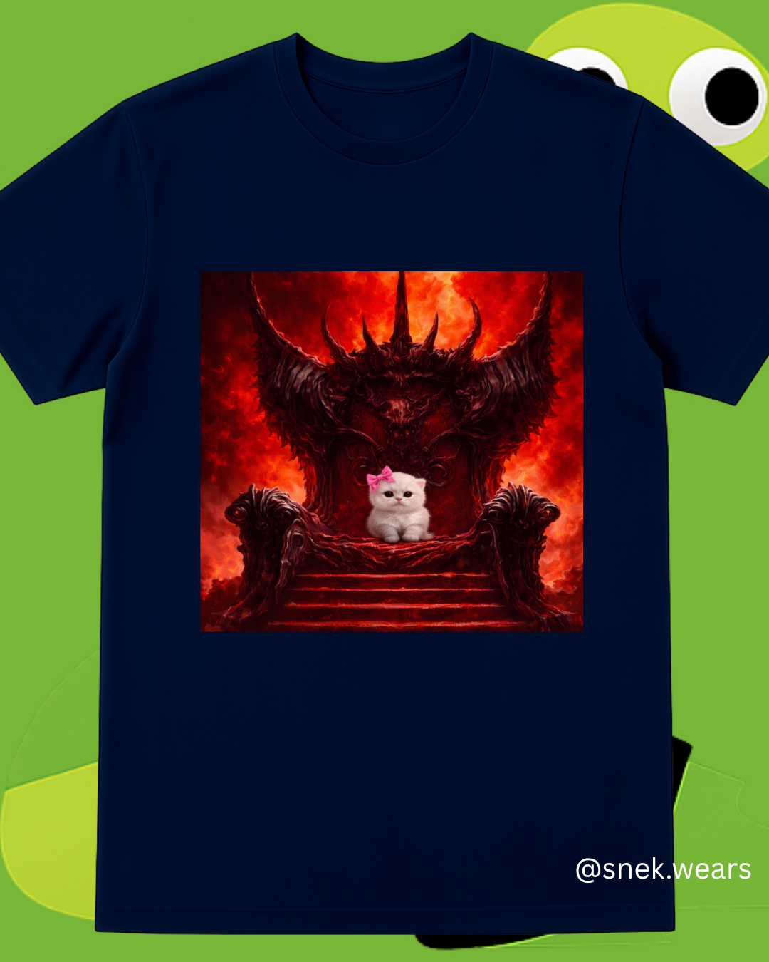 Evil Kitty Printed Tshirt