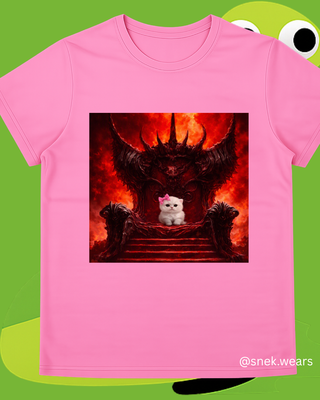 Evil Kitty Printed Tshirt