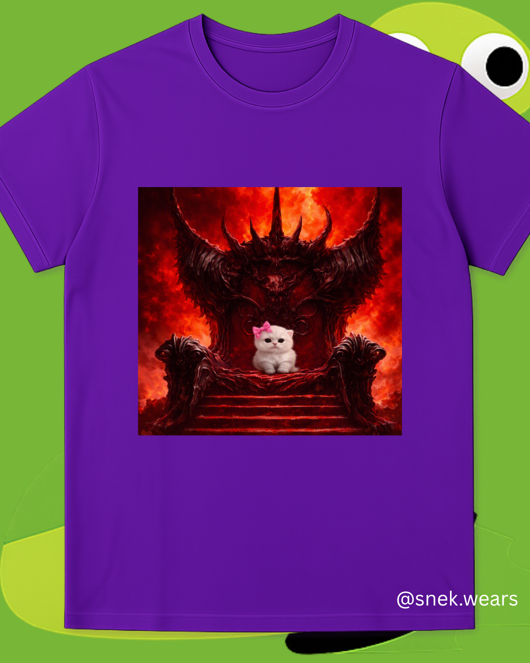 Evil Kitty Printed Tshirt