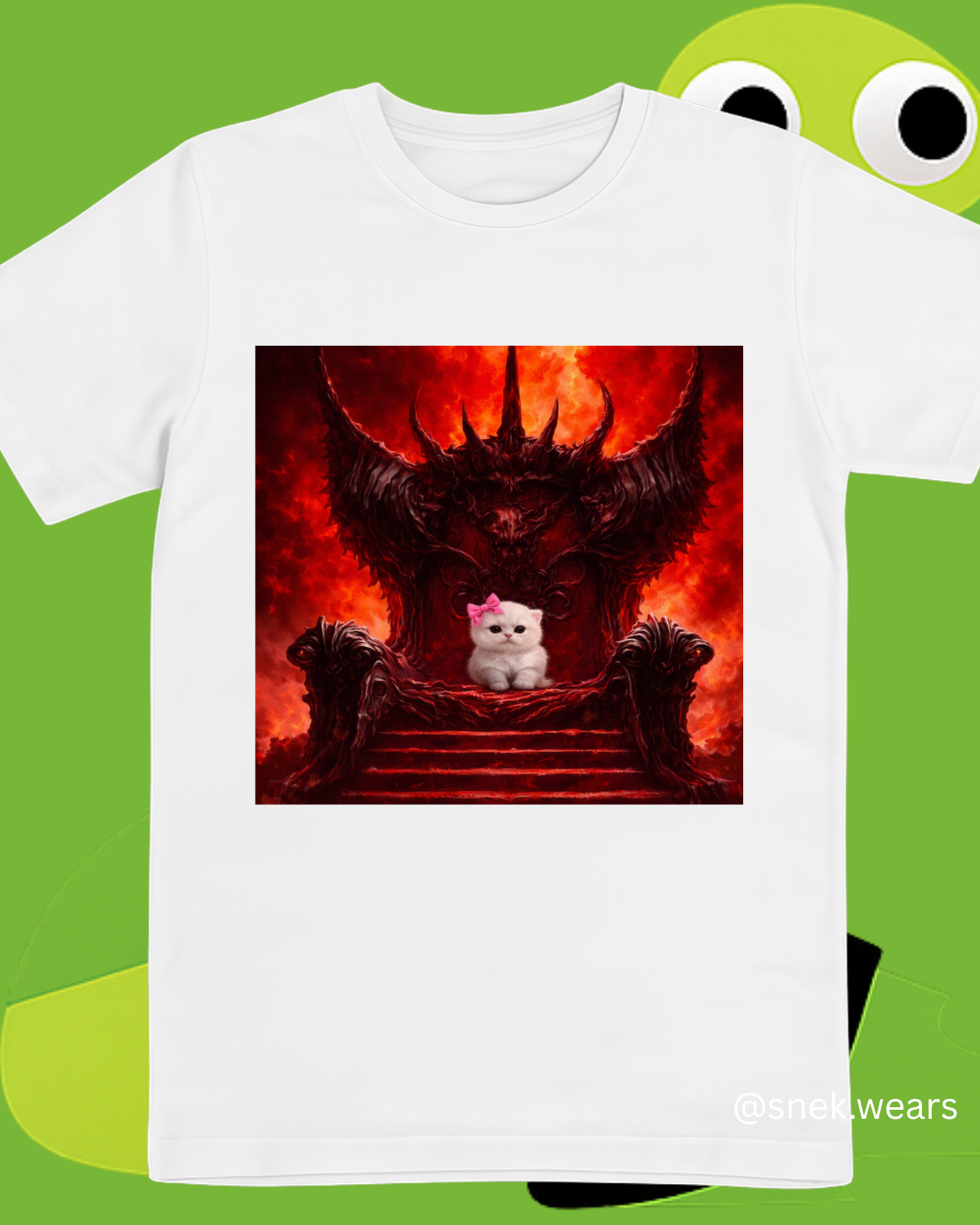 Evil Kitty Printed Tshirt
