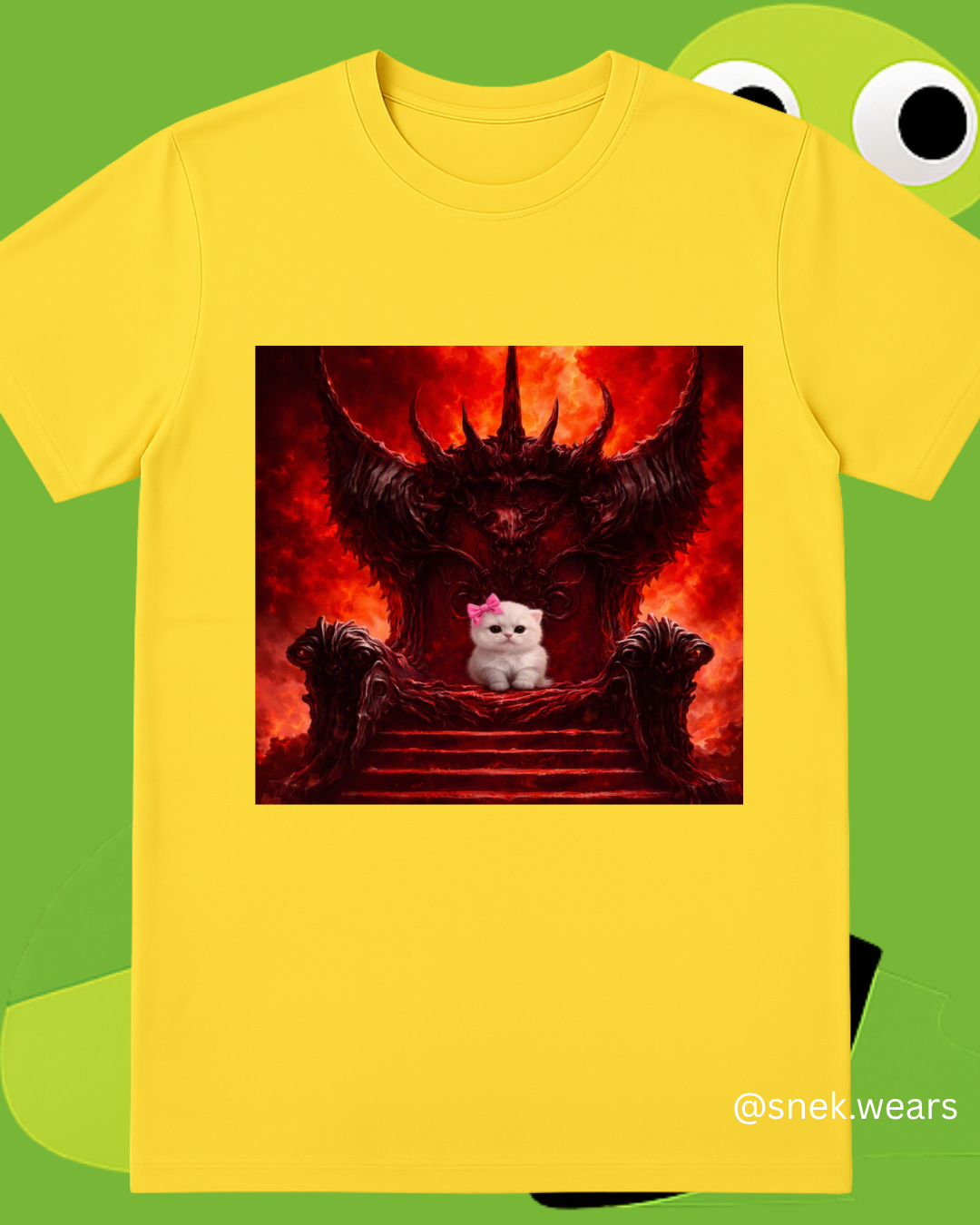 Evil Kitty Printed Tshirt
