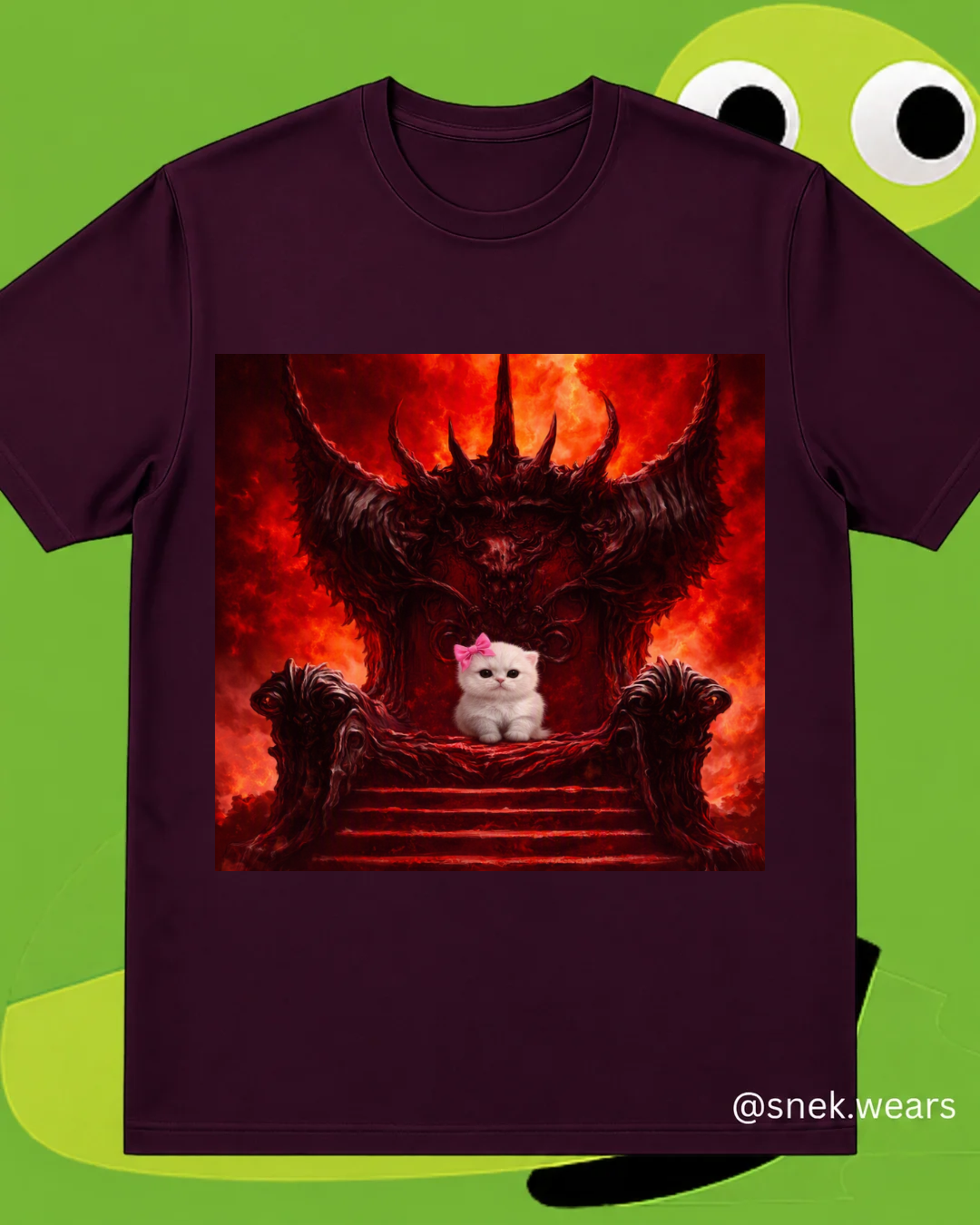 Evil Kitty Printed Tshirt
