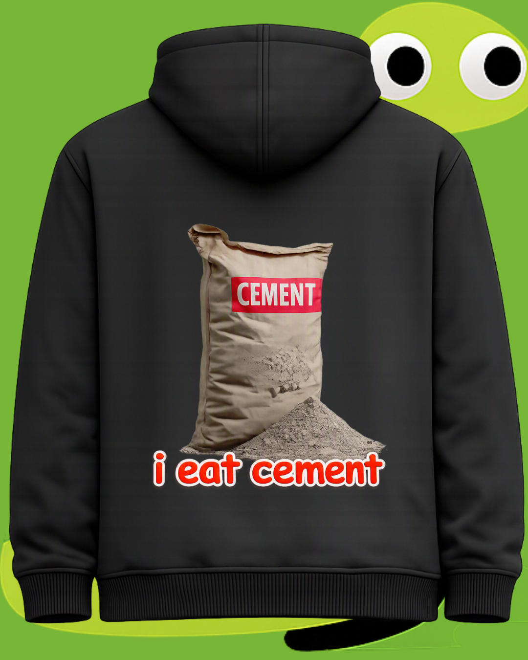 i eat cement | Pullover 360 GSM Heavyweight Cotton Fleece Hoodie