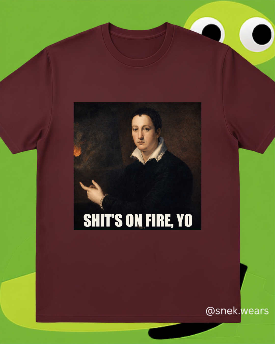 Shit's on Fire, Yo Printed Tshirt