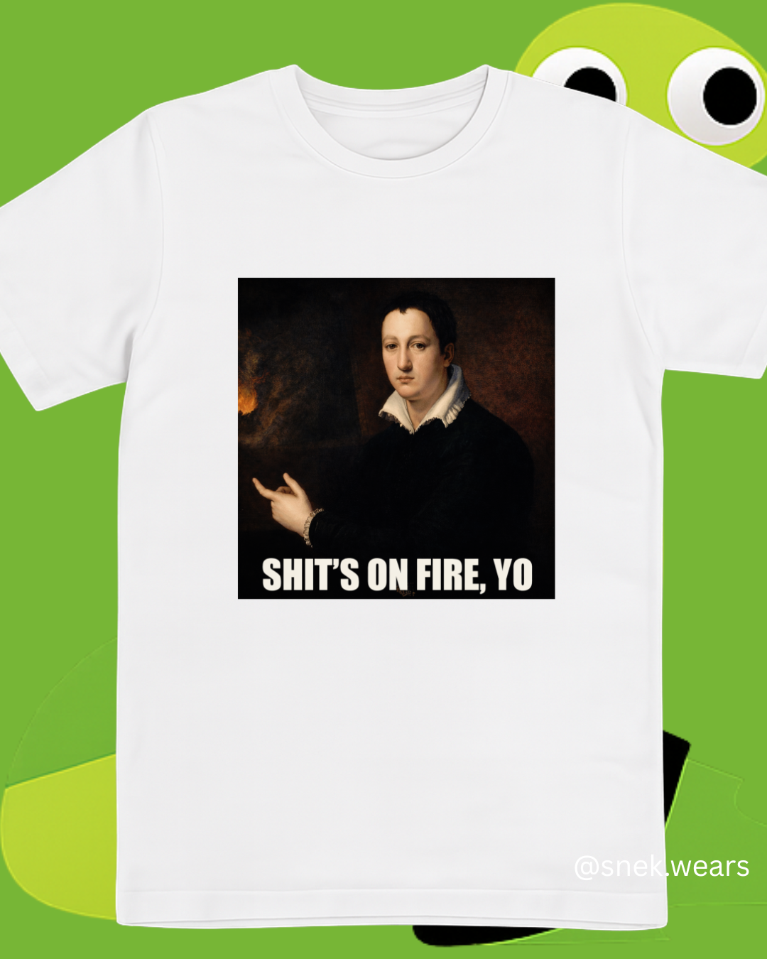 Shit's on Fire, Yo Printed Tshirt