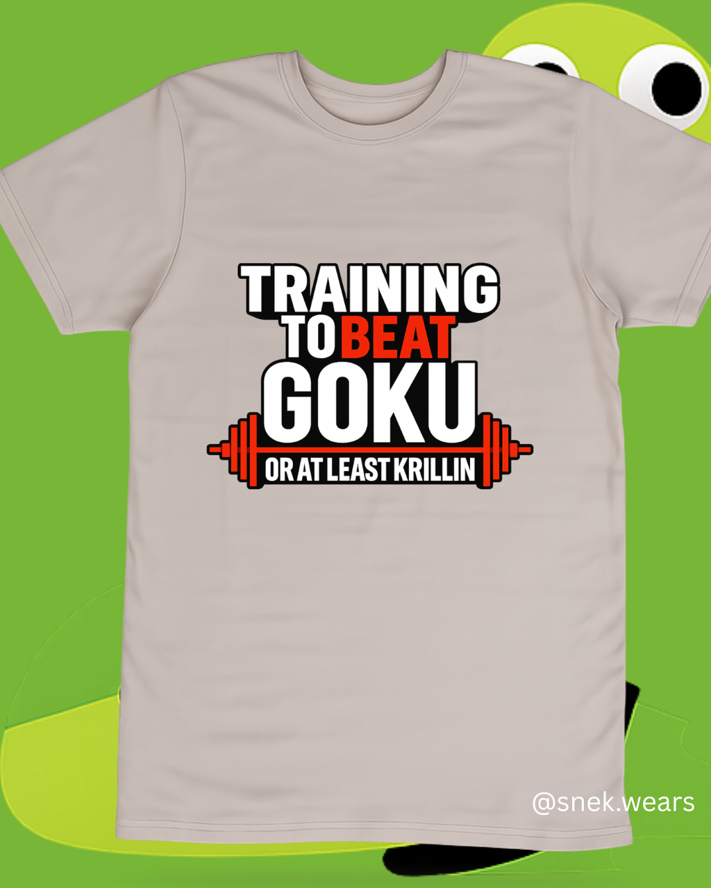 Training to Beat Goku Printed Tshirt
