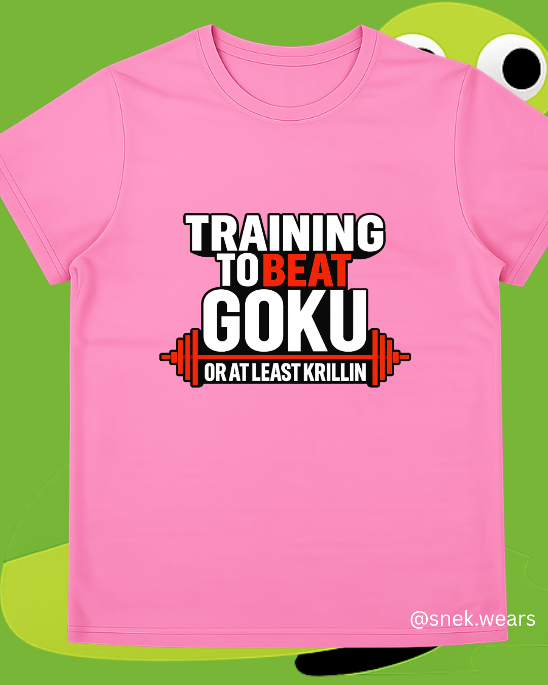 Training to Beat Goku Printed Tshirt