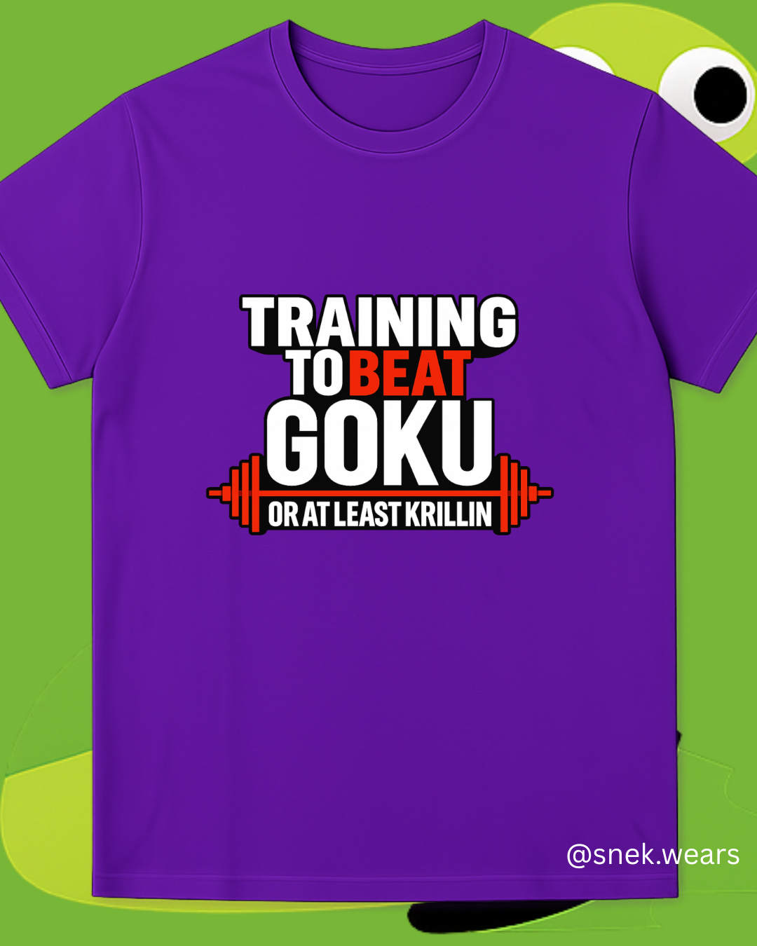 Training to Beat Goku Printed Tshirt