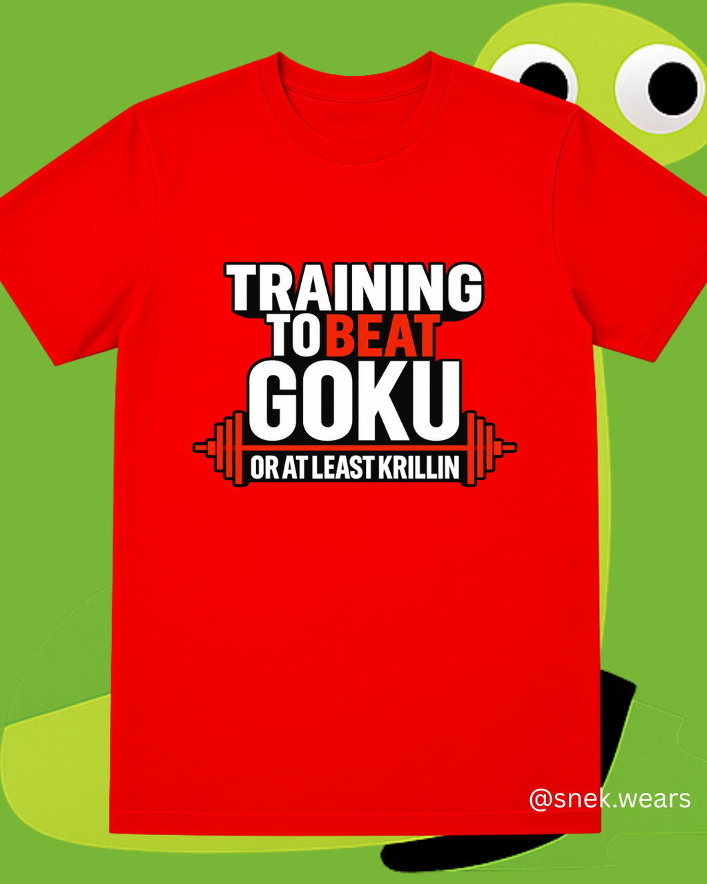 Training to Beat Goku Printed Tshirt