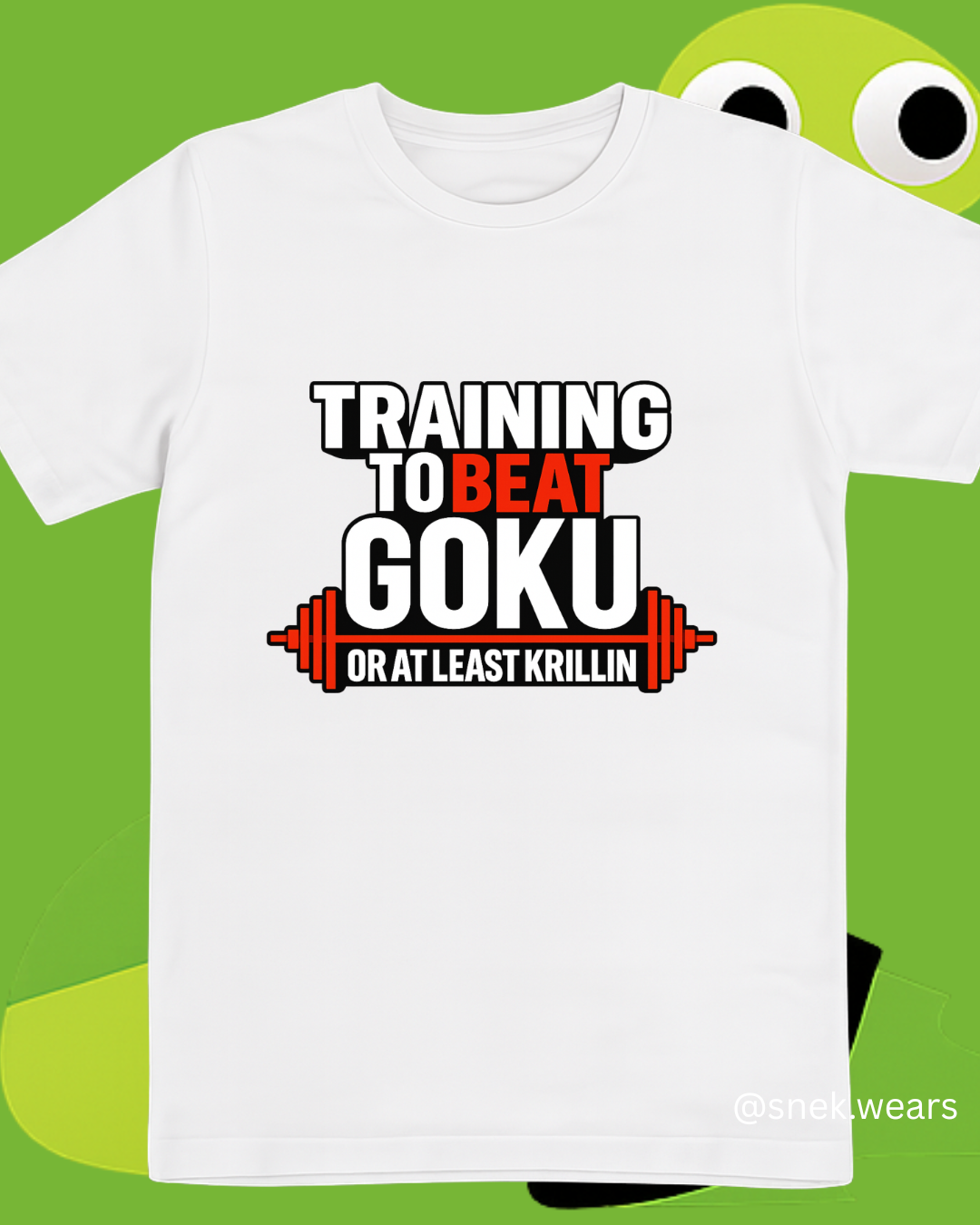 Training to Beat Goku Printed Tshirt