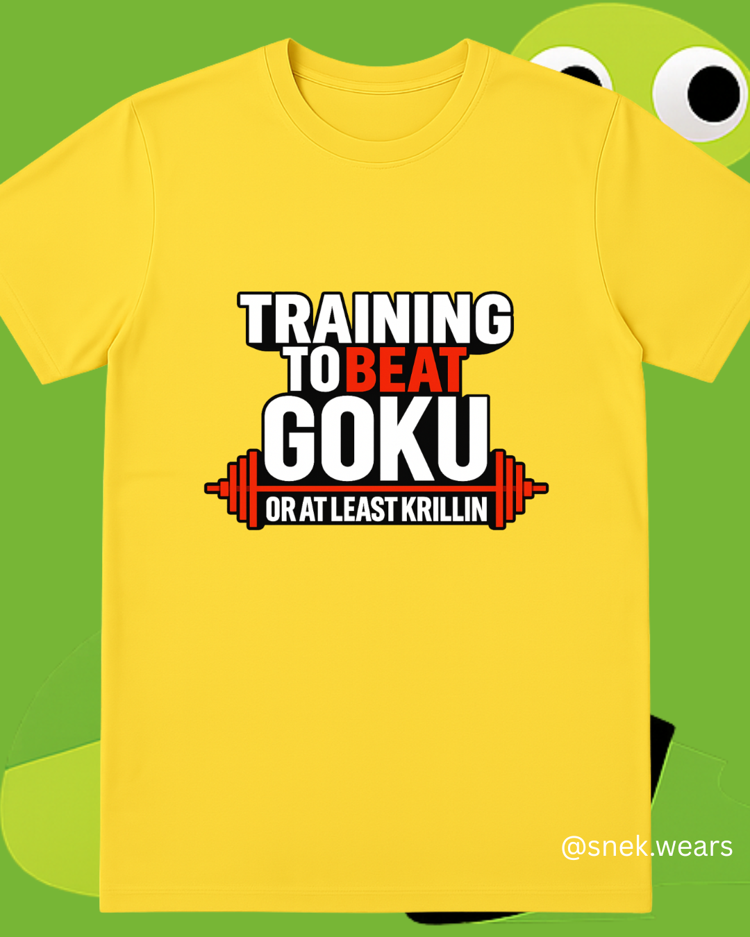 Training to Beat Goku Printed Tshirt