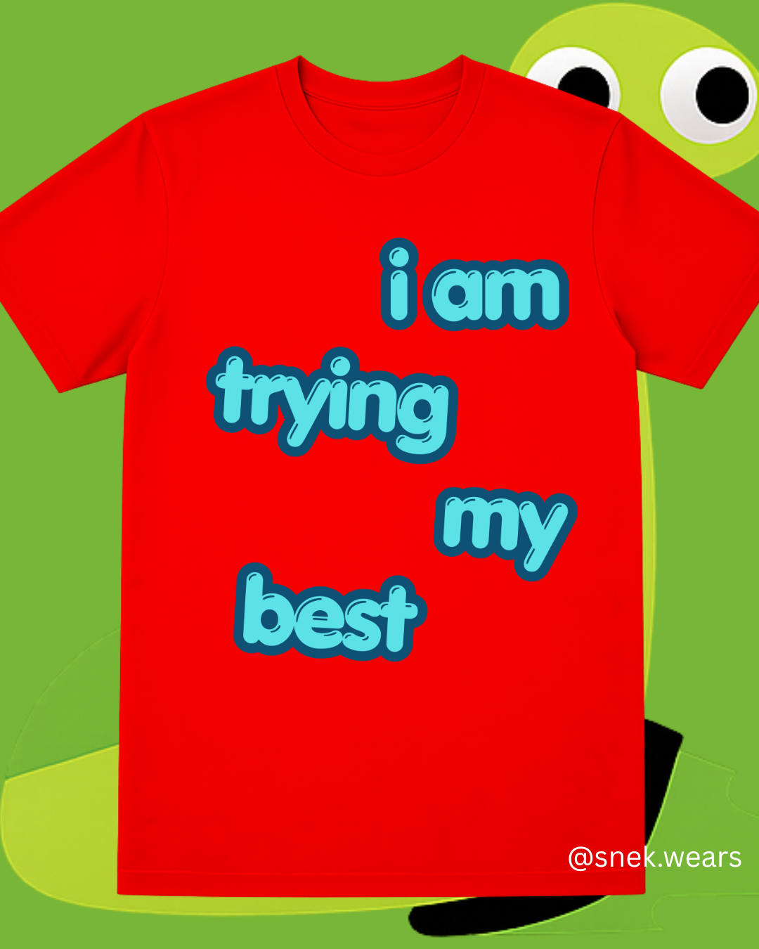 I Am Trying My Best Printed Tshirt