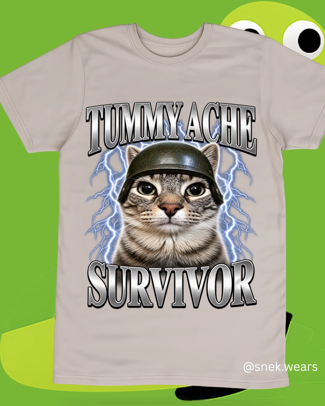 Tummy Ache Survivor - Printed Tshirt
