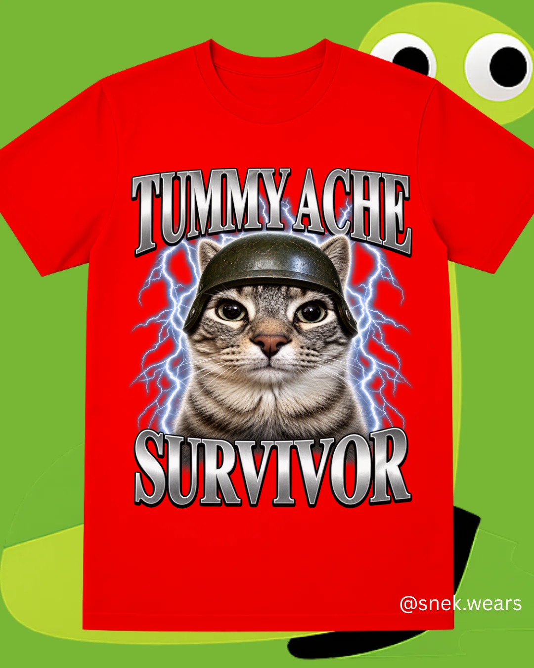 Tummy Ache Survivor - Printed Tshirt