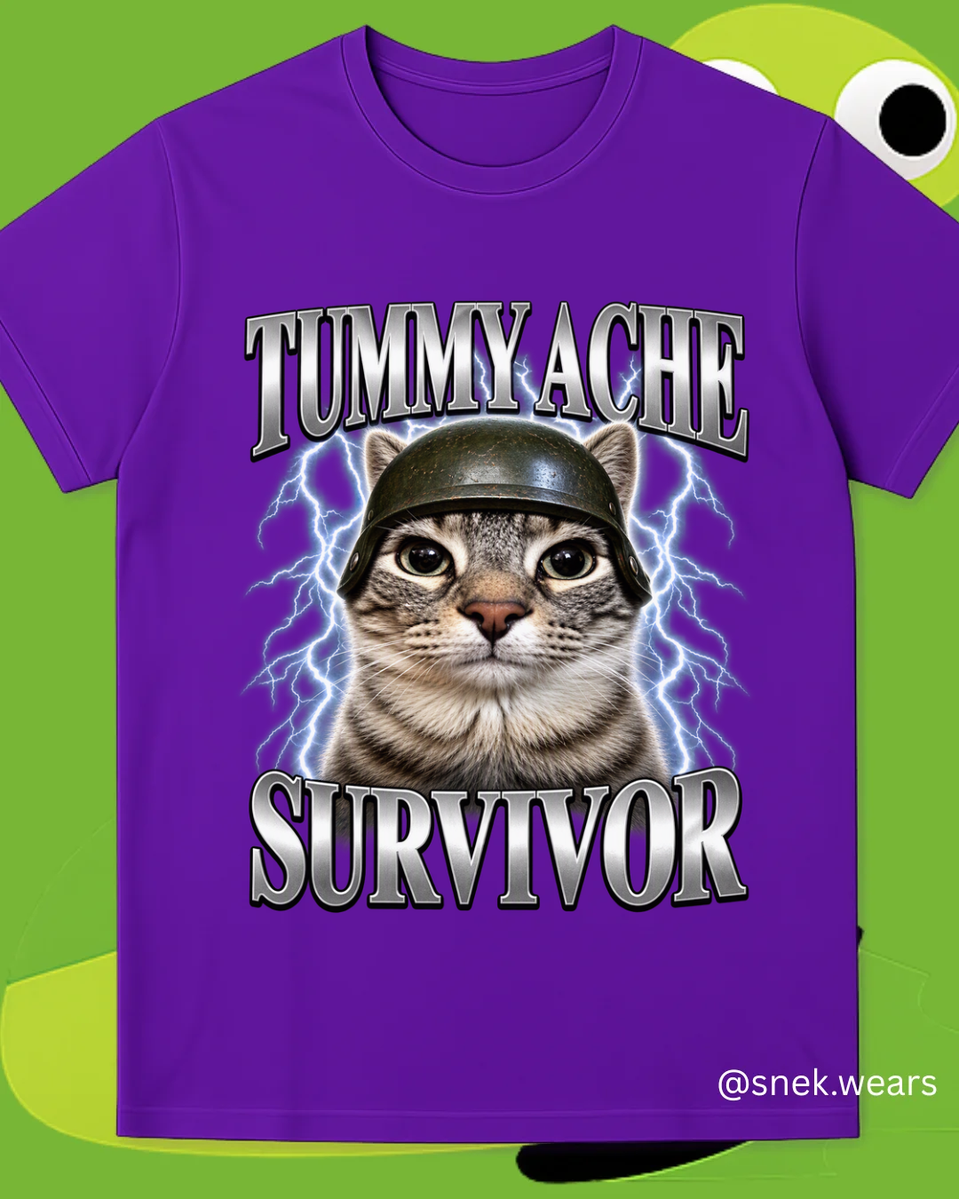 Tummy Ache Survivor - Printed Tshirt