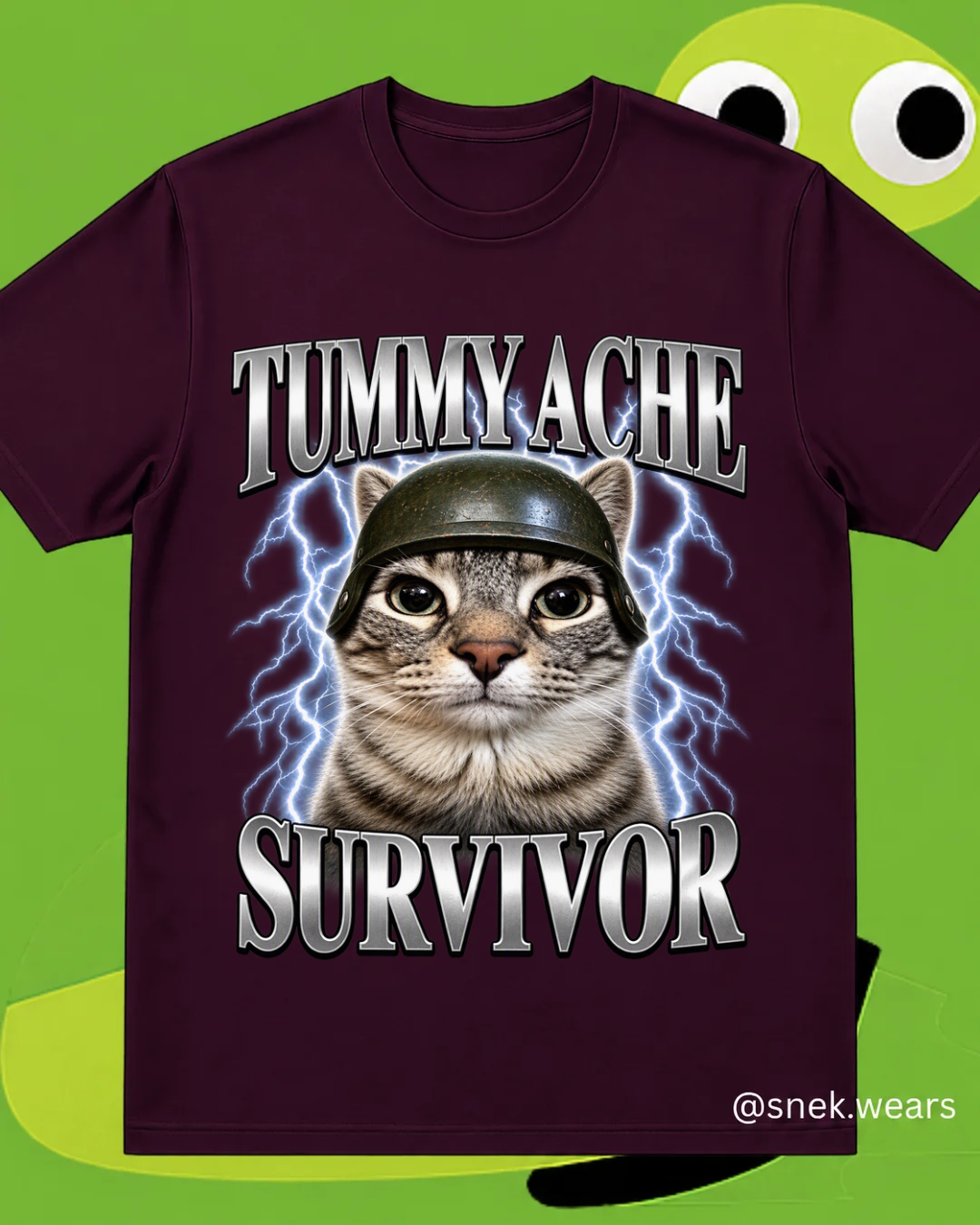 Tummy Ache Survivor - Printed Tshirt