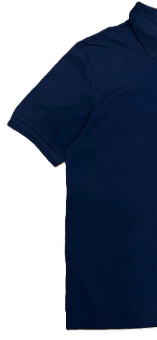Navy Blue 100% Cotton Pique Polo Shirt – 180 GSM