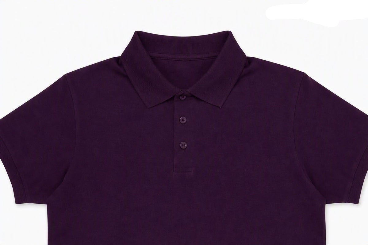 Purple 100% Cotton Jersey Polo Shirt 180 GSM | Snek Wears
