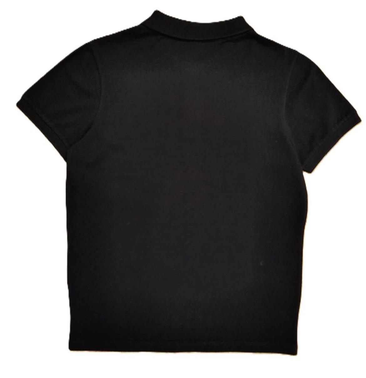 Black 100% Cotton Pique Polo Shirt – 180 GSM