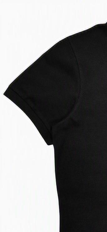 Black 100% Cotton Pique Polo Shirt – 180 GSM