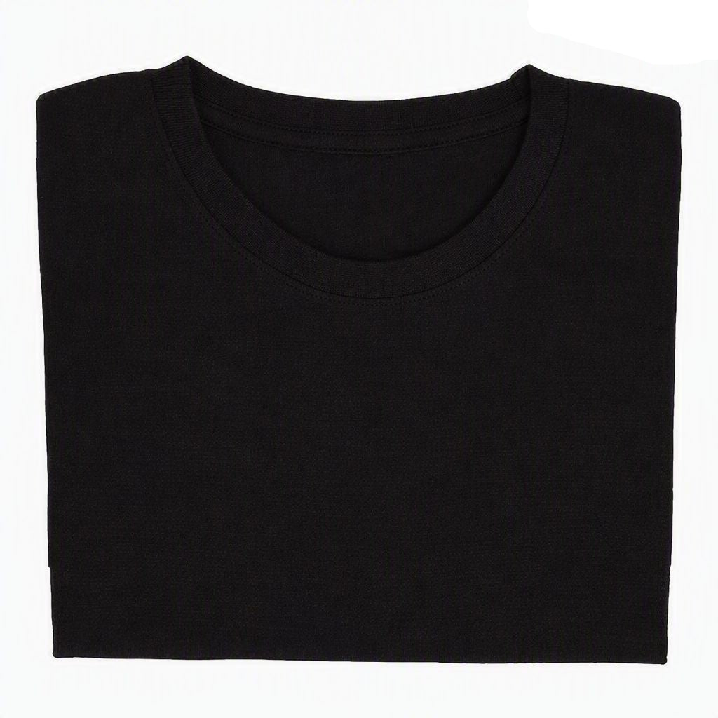 Black Plain Tshirt