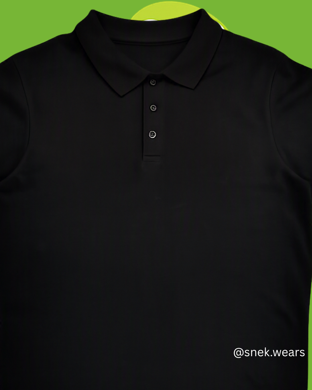 Black 100% Cotton Pique Polo Shirt – 180 GSM