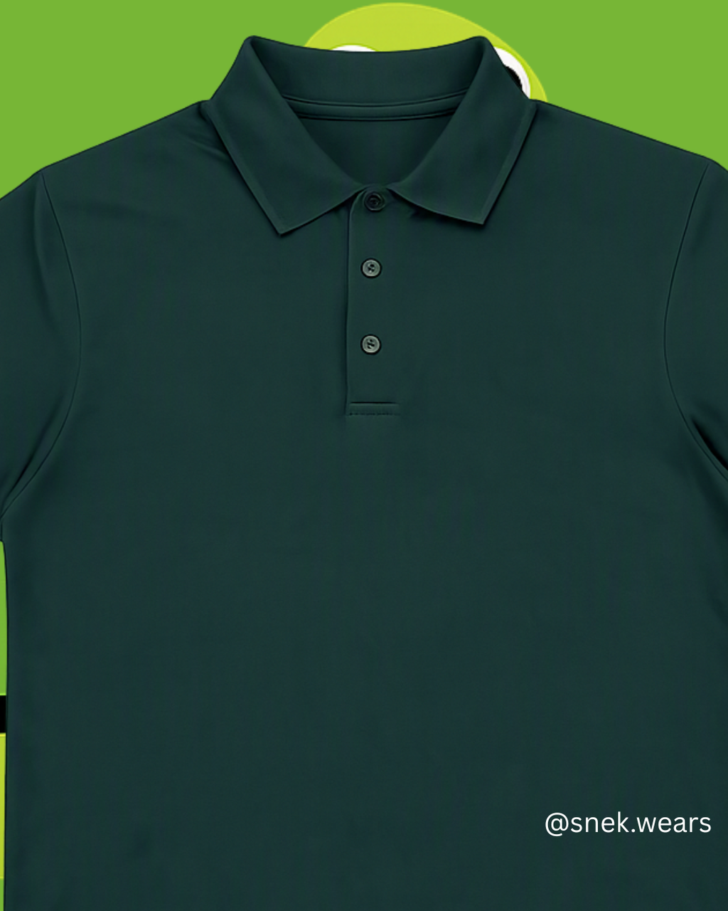 Green 100% Cotton Jersey Polo Shirt 180 GSM | Snek Wears