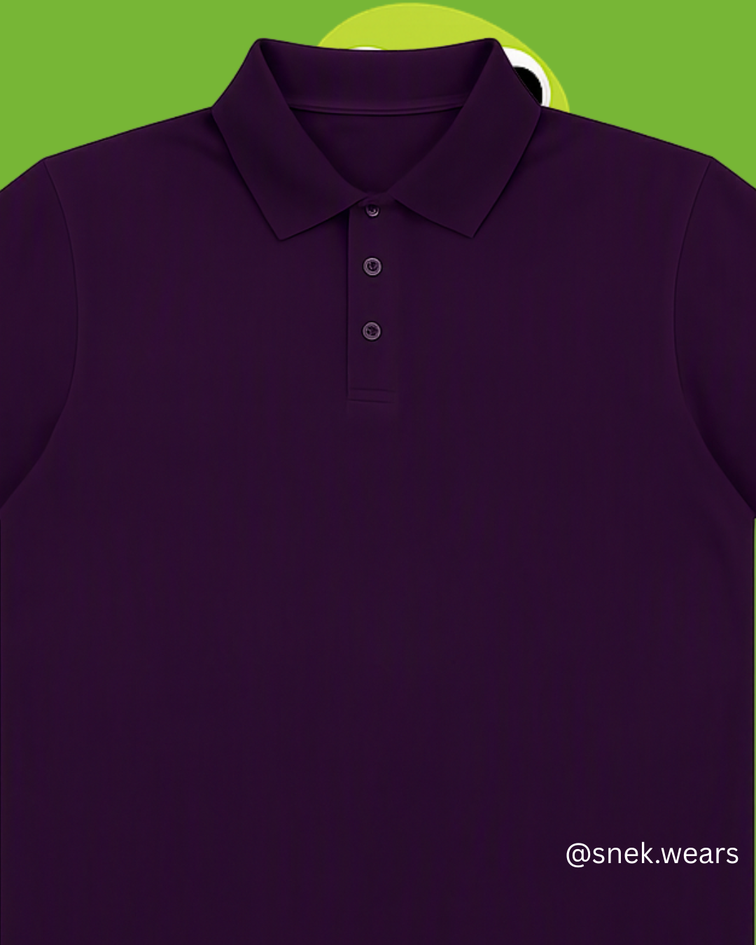 Purple 100% Cotton Jersey Polo Shirt 180 GSM | Snek Wears